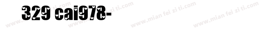 字体329 cai978字体转换